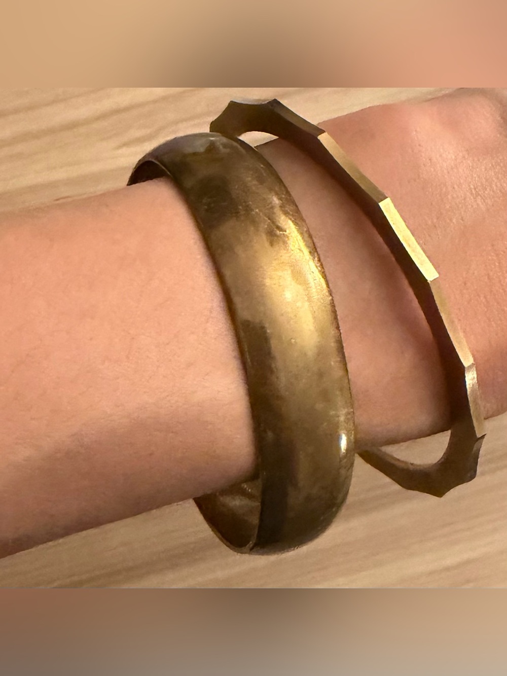 Brass Modernist Bangles